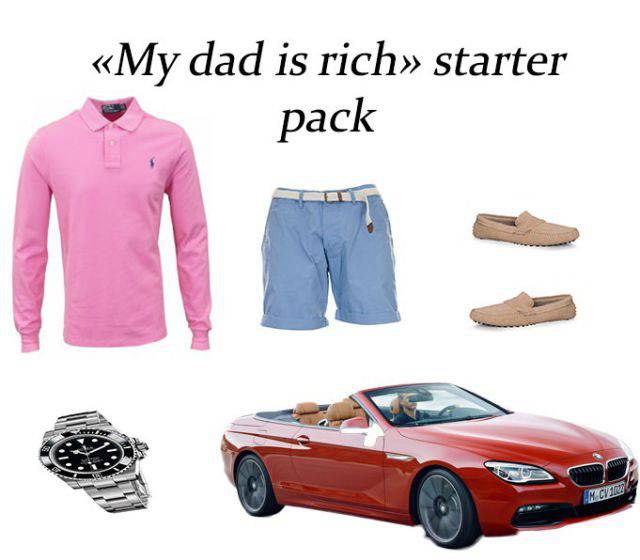 cool pic starterpack rich - My dad is rich starter pack Mcv
