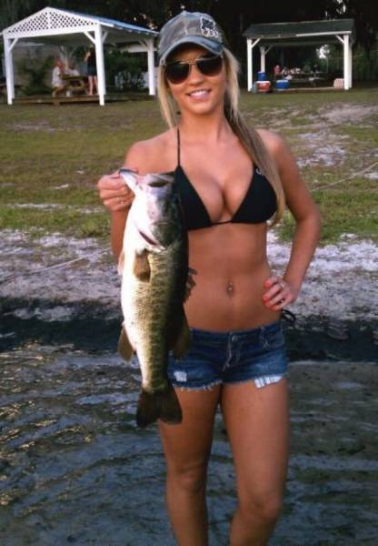 country girl fishing