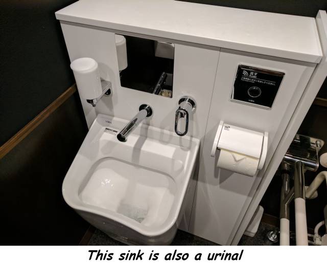 cool pic sink - This sink is also a urinal