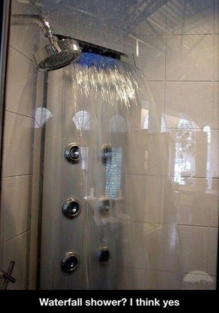 Waterfall shower