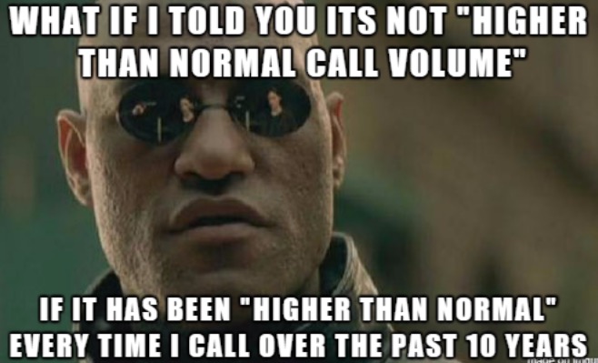 Morpheus WHAT IF I TOLD YOU meme about higher volume