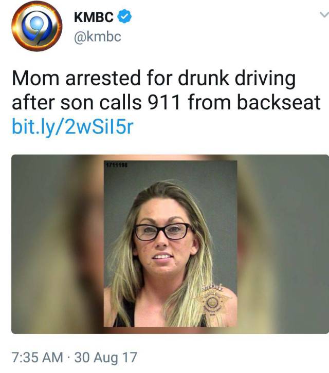 random pic glasses - Kmbc Mom arrested for drunk driving after son calls 911 from backseat bit.ly2wSil5r 171109 30 Aug 17