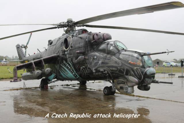mi 24 paint job - A Czech Republic attack helicopter