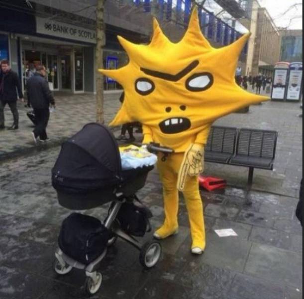 creepy sun costume - Bank Of Scot