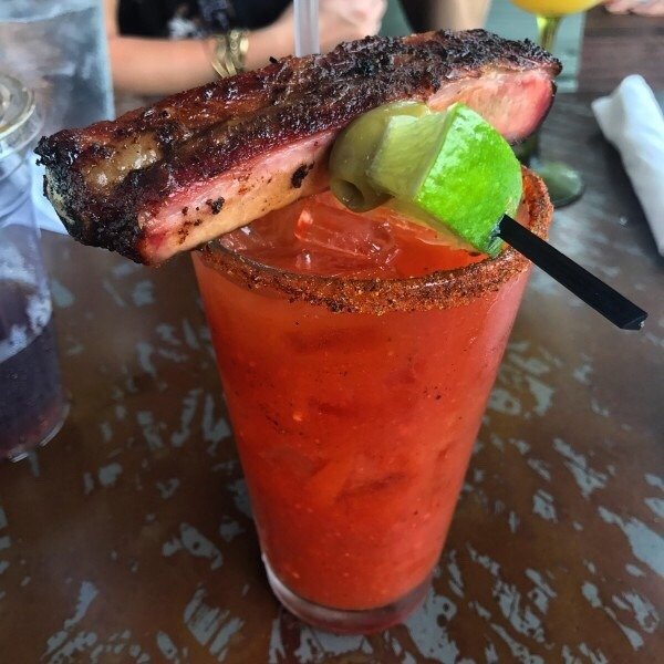 bloody mary with rib