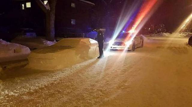 canada snow car montreal