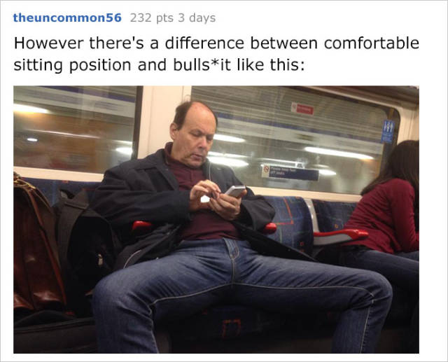 Woman Begins A War Against Manspreading And Gets A Quick Response