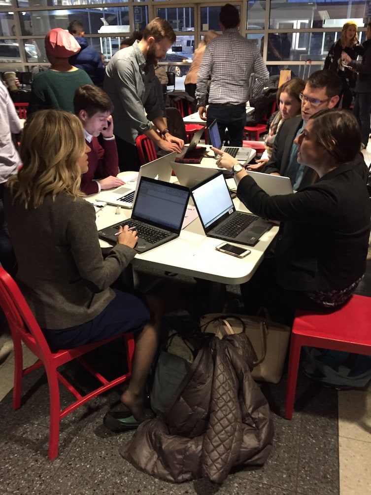 These lawyers created a makeshift office at the O'Hare Airport to help 18 people who were detained

I think these lawyers were tired of their profession unfairly having a bad reputation and wanted to help out after the travel ban affecting certain countries.