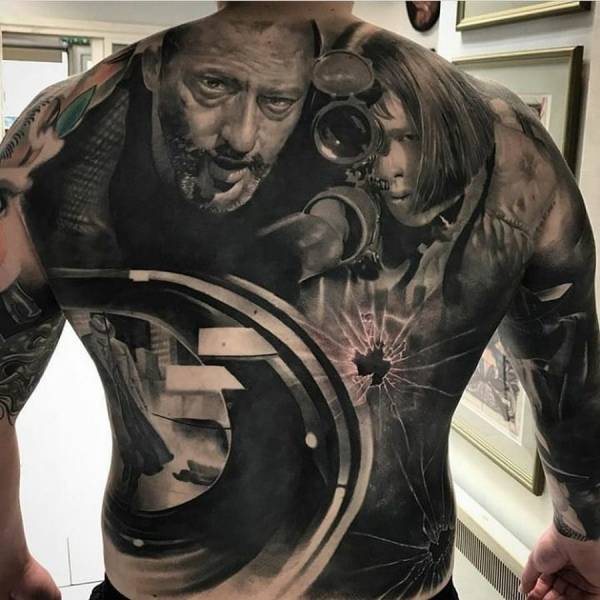 cool epic back tattoo