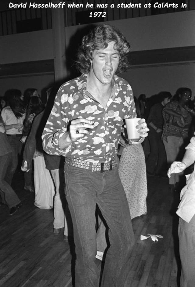 david hasselhoff calarts - David Hasselhoff when he was a student at CalArts in 1972