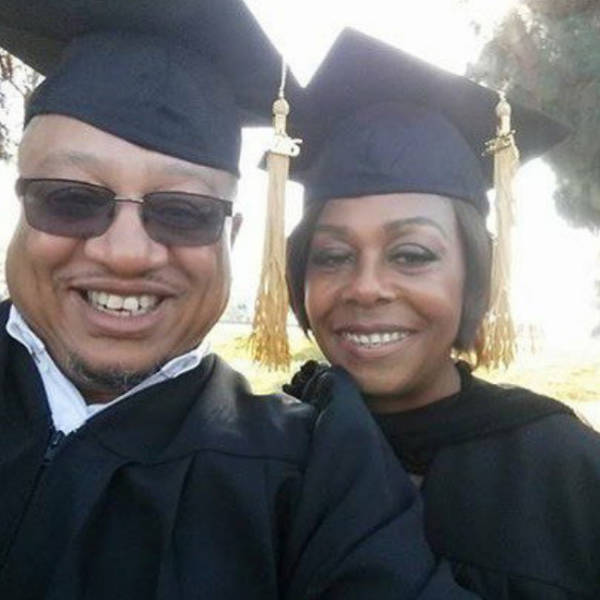 It’s not only kids can make someone proud.
“My parents went back to college together and they graduated today. Together.”