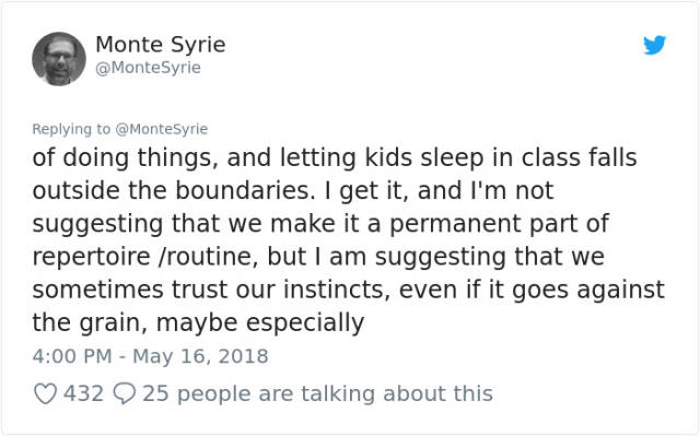 This Teacher’s Reaction To A Student Falling Asleep In His Class Has Received Lots Of Positive Feedback From The Internet (18