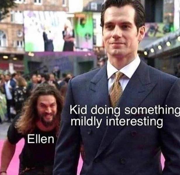 ellen kid meme - Kid doing something mildly interesting Ellen