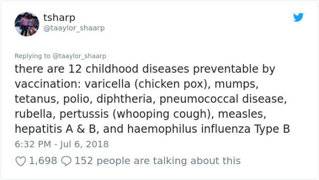 This Girl Gives Us Yet Another Portion Of Pro-Vaccines Tidbits