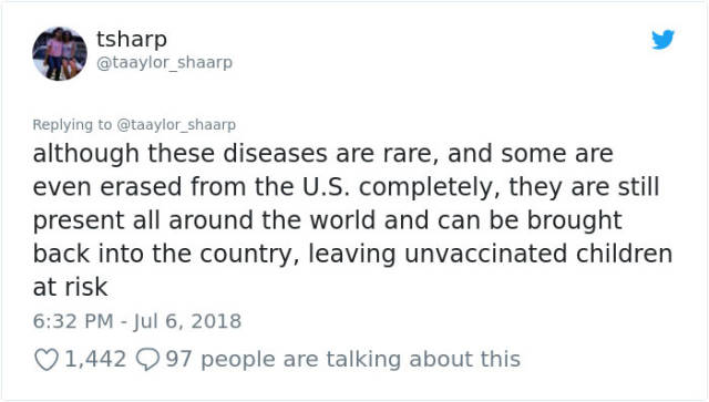 This Girl Gives Us Yet Another Portion Of Pro-Vaccines Tidbits
