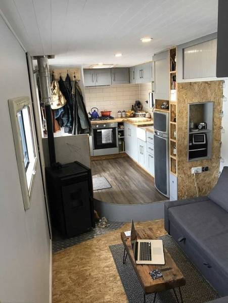 Funny Couple Turns A Truck Into A Mobile Home