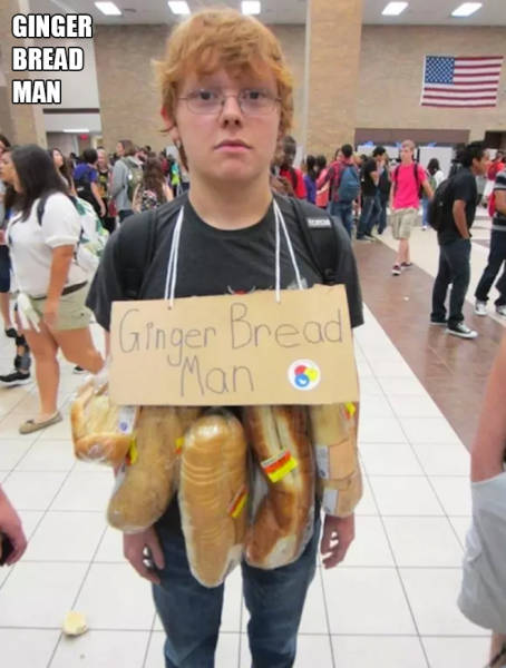 funny halloween costumes - Ginger Bread Man Ginger Bread Mano