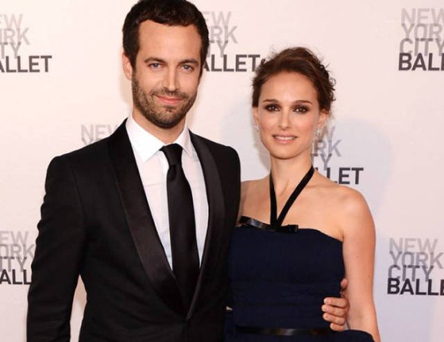 Natalie Portman And Benjamin Millepied-Natalie met her choreographer husband on the set of 'Black Swan' back in 2010. They got married two years after meeting each other.