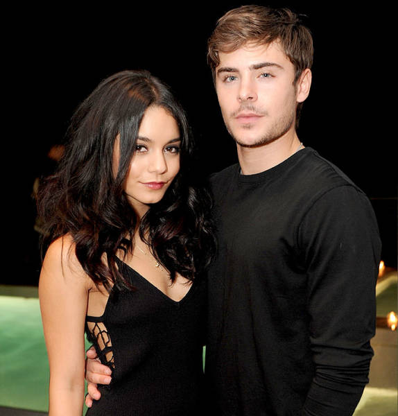 Zac Efron And Vanessa Hudgens-Zac and Vanessa met while filming the 2006 hit 'High School Musical'. They dated for five years, breaking up in 2010.