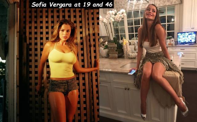 sofia vergara at 19 and 46 - Sofia Vergara at 19 and 46