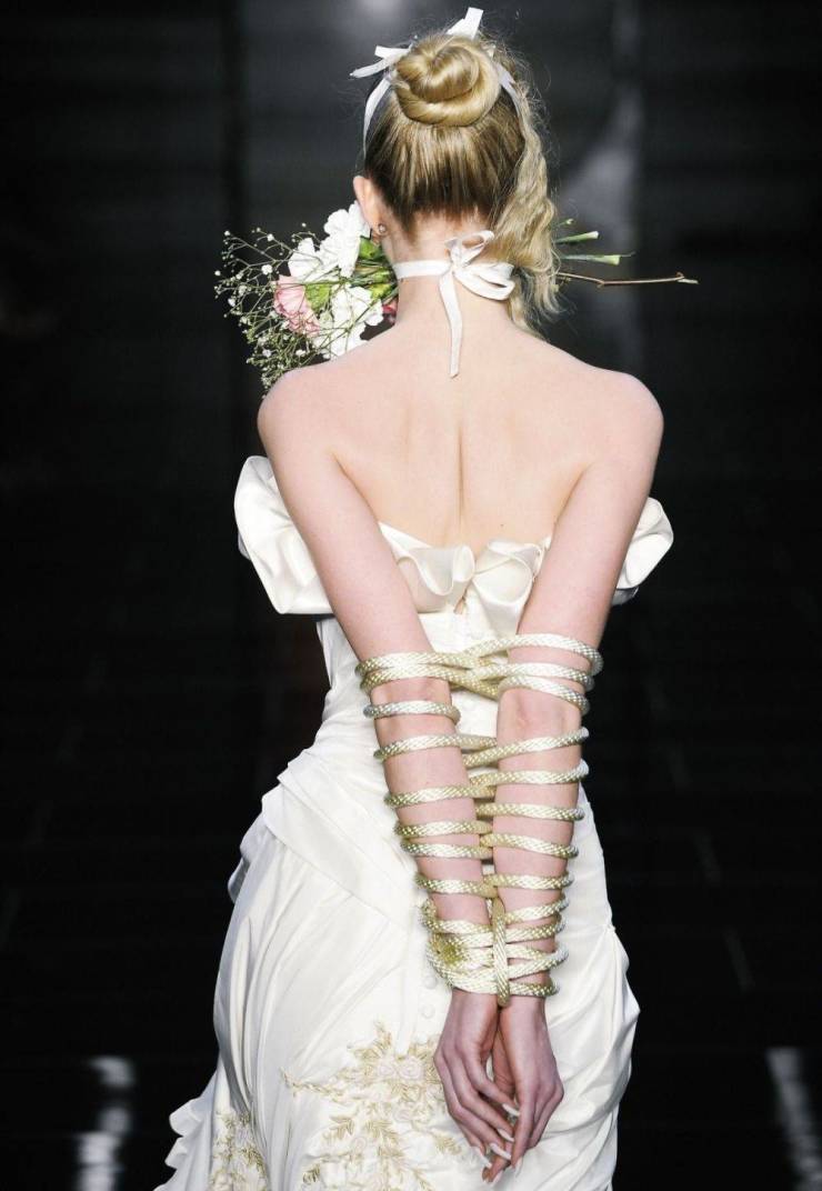 bondage wedding dress