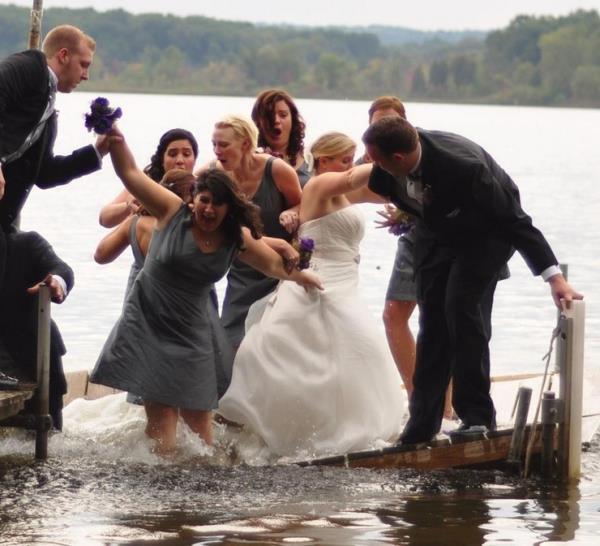 optical illusion wedding photos gone wrong