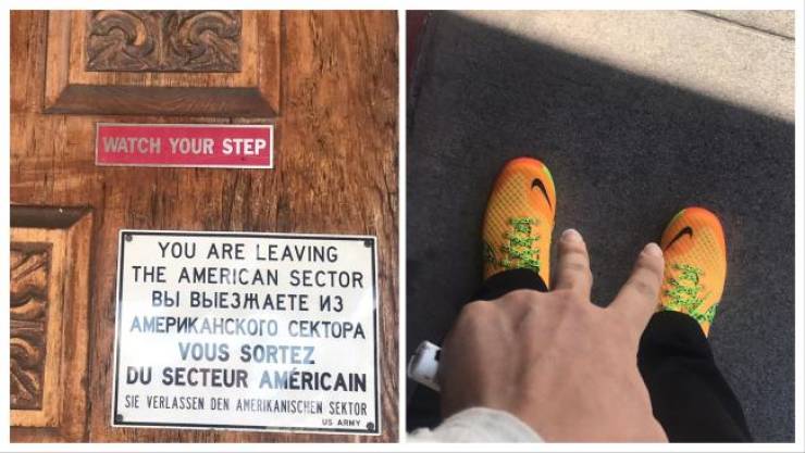 Watch Your Step You Are Leaving The American Sector Vous Sortez Du Secteur Amricain Sie Verlassen Den Amerikanischen Sektor Us Army