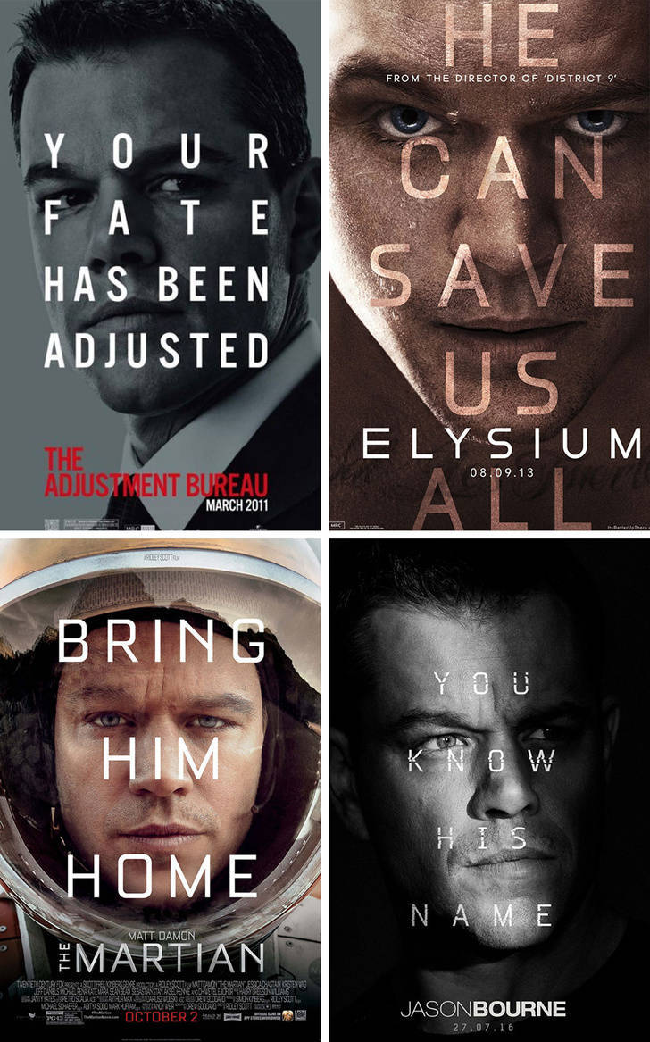 “Matt Damon’s movie poster designers have officially run out of ideas.”