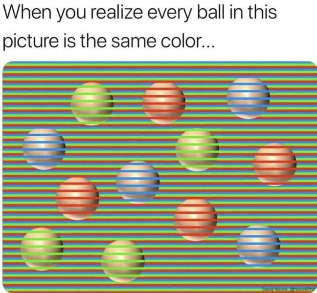 circle - When you realize every ball in this picture is the same color...