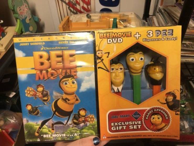 toy - Bee Movie 3939 Dvd Dispensara & Candy! Rene Jerry Senfeld Dreamworks Walmart Sam Exclusive Gift Set Bee Movie San A!" Anno Choring Hazaro