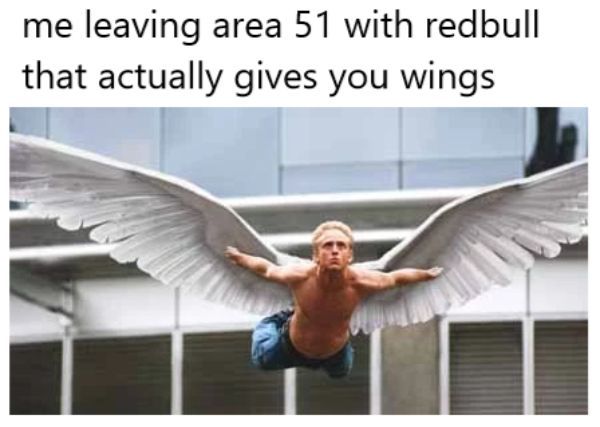 ben foster x men - me leaving area 51 with redbull that actually gives you wings