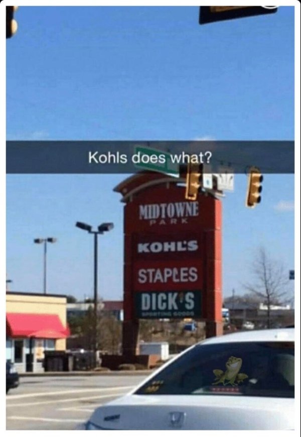 kohls does - Kohls does what? 01 Midtowne Kohls Staples Dick S