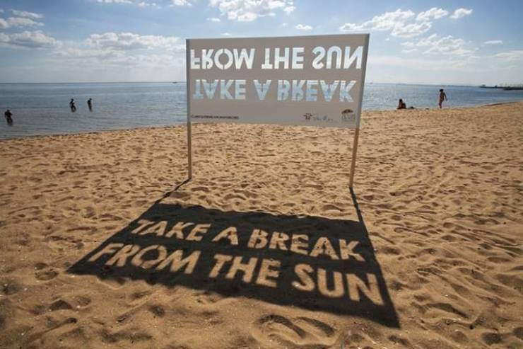 creative signboard - Ekow Ihe 201 Ivke V Bkevk Take A Break From The Sun