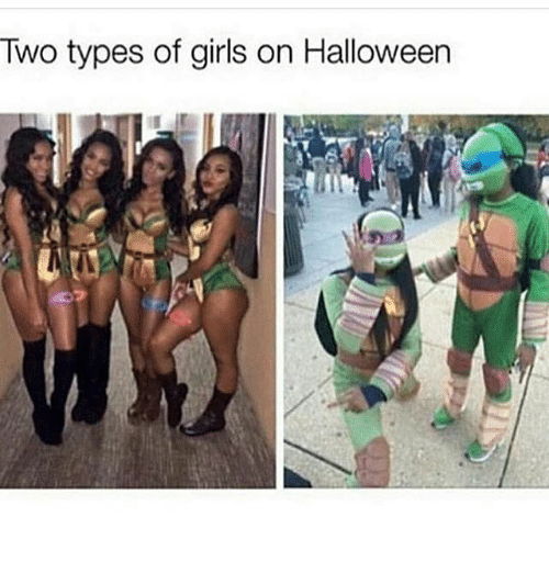 two types of girl halloween - Two types of girls on Halloween