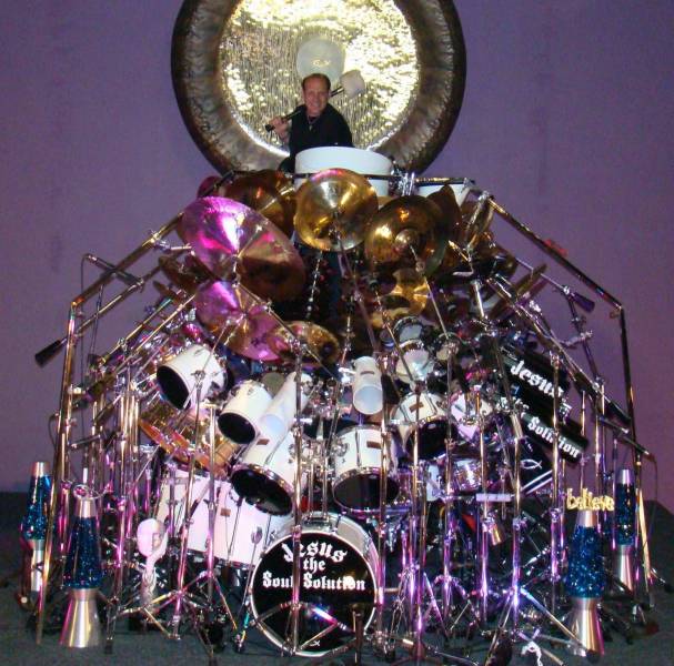 biggest drum kit in the world - sus the Soul Solution