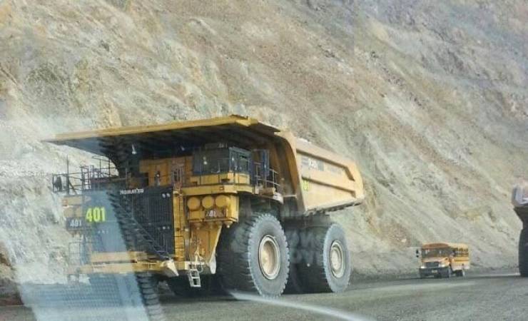 mining truck vs school bus