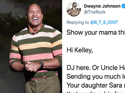 rock wwe - Dwayne Johnson Show your mama thi Hi Kelley, Dj here. Or Uncle Ha Sending you much Id Your daughter Sara