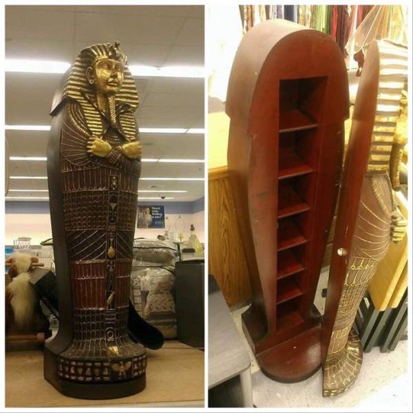 sarcophagus shaped cabinet