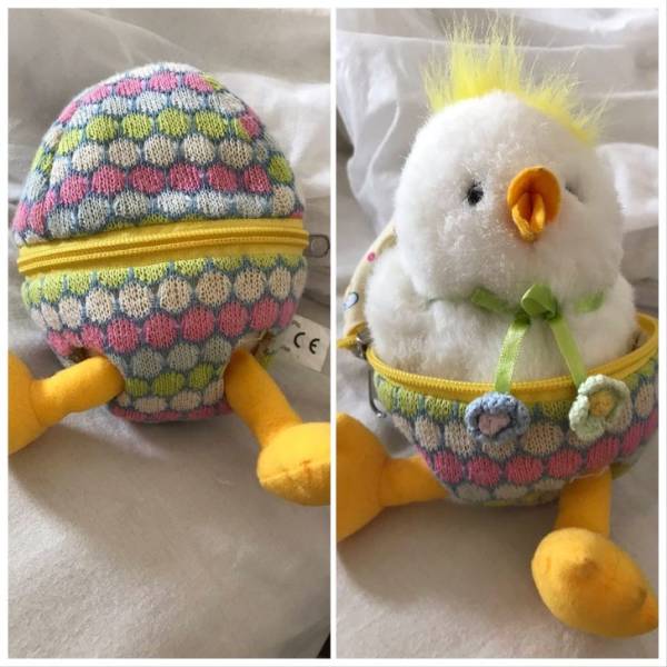 stuffed easter toy doll