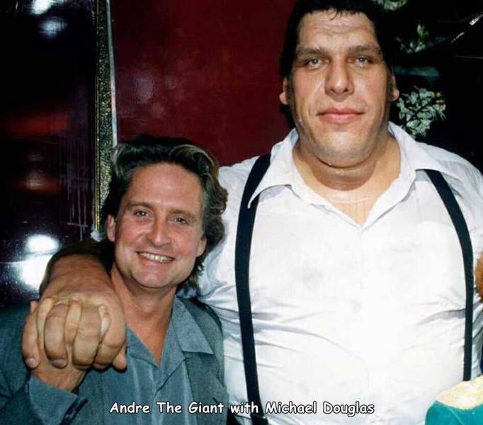 andre the giant michael douglas - Andre The Giant with Michael Douglas