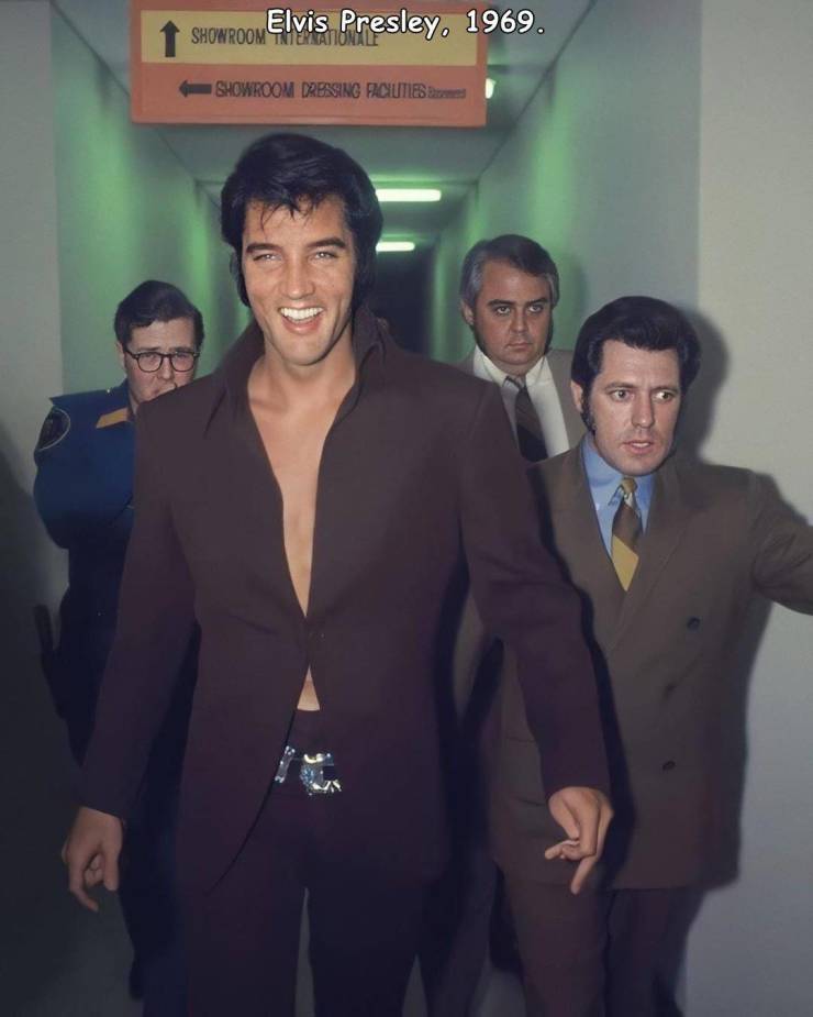 vegas elvis presley 1969 - Showroom Temat Elvis Presley, 1969. Showroom Dressing Facilities