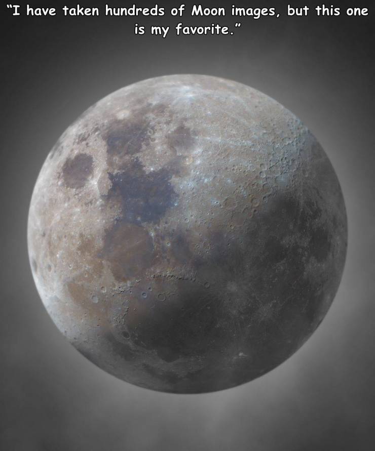 moon - "I have taken hundreds of Moon images, but this one is my favorite."