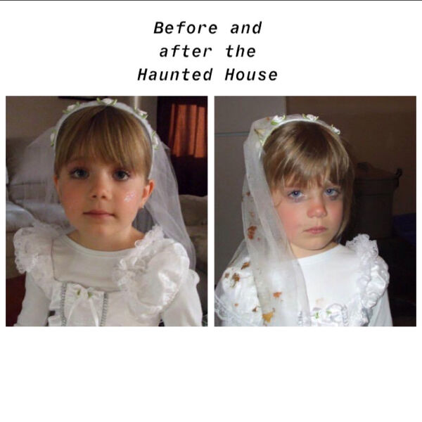 head - Before and after the Haunted House