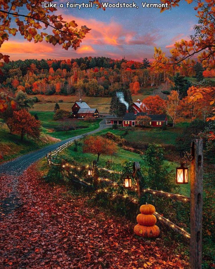 autumn in woodstock vermont - " a fairytail Woodstock, Vermont." E