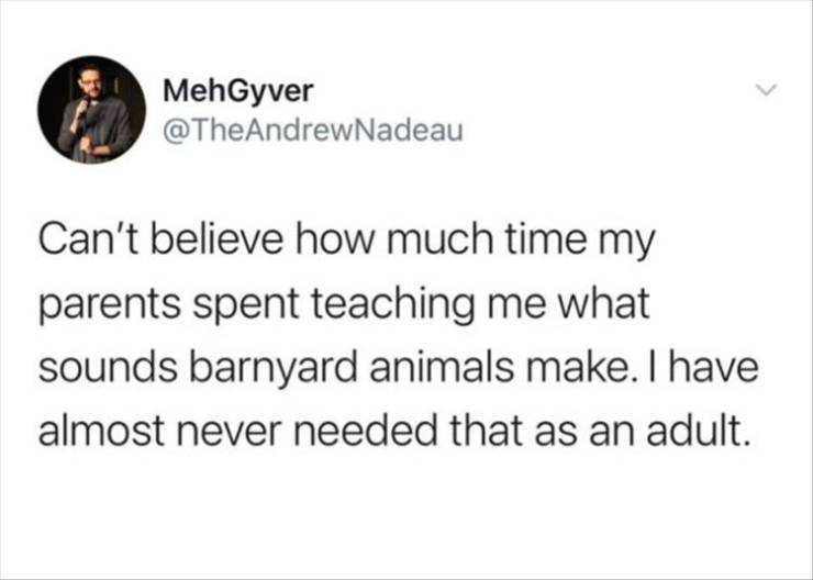 coronavirus cdc memes - MehGyver Can't believe how much time my parents spent teaching me what sounds barnyard animals make. I have almost never needed that as an adult.