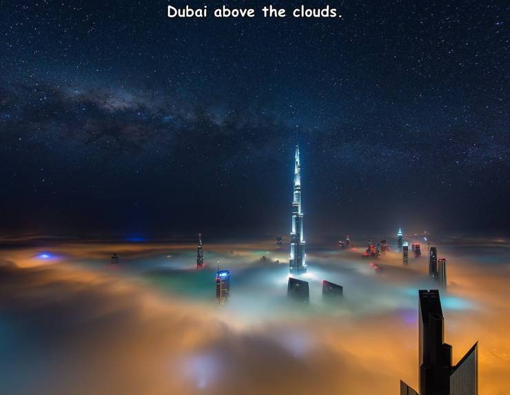 space porn reddit - Dubai above the clouds.