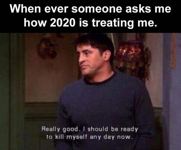 funny memes - how's studying going meme - When ever someone asks me how 2020 is treating me. Really good. I should be ready to kill myself any day now.