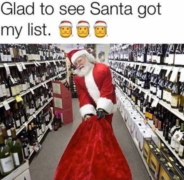 supermarket - Glad to see Santa got my list.