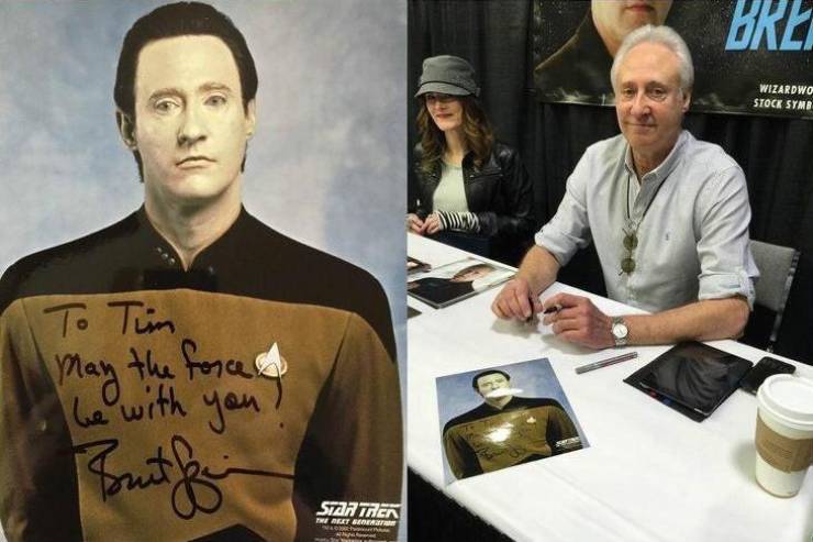 brent spiner autograph - Brzi Wizardwo Stock Symb To Tum May the force be with you Borut Star Trek Facet Beer