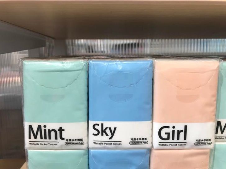 ah yes the 3 genders - Mint Sky Girl M w For Wind Onwar Wettable Pochettes Wortable Pocket Tissues Wettable Pod Cavad Pocket Tissue